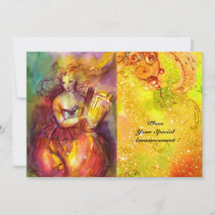 SAPPHO, TANZ, MUSIK UND POETRY, Glitzern Einladung