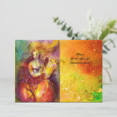 SAPPHO, TANZ, MUSIK UND POETRY, Glitzern Einladung (Stehend Vorderseite)