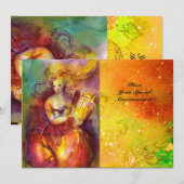 SAPPHO, TANZ, MUSIK UND POETRY, Glitzern Einladung (Vorne/Hinten)