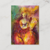 SAPPHO, TANZ, MUSIK UND POETRY, Glitzern Visitenkarte (Rückseite)