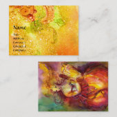 SAPPHO, TANZ, MUSIK UND POETRY, Glitzern Visitenkarte (Vorne/Hinten)