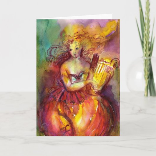 SAPPHO, TANZEN, MUSIK UND POETRY KARTE (Vorderseite)