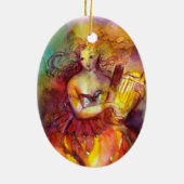 SAPPHO, TANZEN, MUSIK UND POETRY KERAMIK ORNAMENT (Hinten)