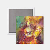 SAPPHO, TANZEN, MUSIK UND POETRY MAGNET (Vorderseite/Rückseite)