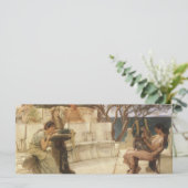 Sappho und Alcaeus von Sir Lawrence Alma Tadema (Stehend Vorderseite)
