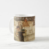 Sappho und Alcaeus von Sir Lawrence Alma Tadema Kaffeetasse (Vorderseite Links)
