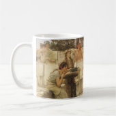 Sappho und Alcaeus von Sir Lawrence Alma Tadema Kaffeetasse (Links)