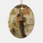 Sappho und Alcaeus von Sir Lawrence Alma Tadema Keramikornament (Rechts)