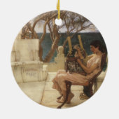 Sappho und Alcaeus von Sir Lawrence Alma Tadema Keramikornament (Hinten)