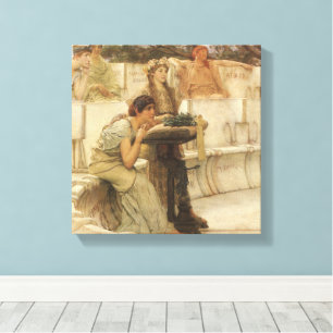 Sappho und Alcaeus von Sir Lawrence Alma-Tadema Leinwanddruck