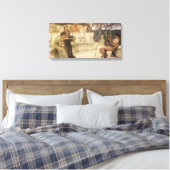 Sappho und Alcaeus von Sir Lawrence Alma Tadema Leinwanddruck (Insitu (Schlafzimmer))
