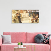 Sappho und Alcaeus von Sir Lawrence Alma Tadema Leinwanddruck (Insitu (Wohnzimmer))