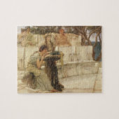 Sappho und Alcaeus von Sir Lawrence Alma Tadema Puzzle (Horizontal)