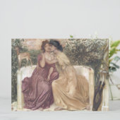Sappho und Erinna in einem griechischen Garten (le Karte (Stehend Vorderseite)