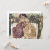 Sappho und Erinna in einem griechischen Garten (le Karte (Vorderseite/Rückseite Beispiel)