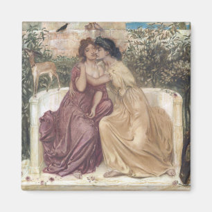 Sappho und Erinna in einem griechischen Garten (le Magnet