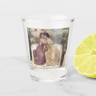 Sappho und Erinna in einem griechischen Garten (le Schnapsglas