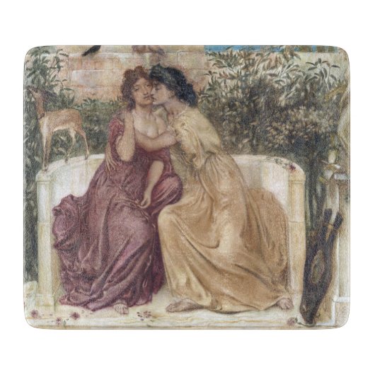 Sappho und Erinna in einem griechischen Garten (le Schneidebrett (Vorderseite)