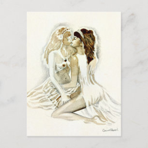 Sappho und ihr Liebhaber Postkarte