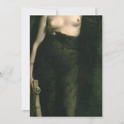 Sappho von Charles Auguste Mengin Einladung (Vorderseite)