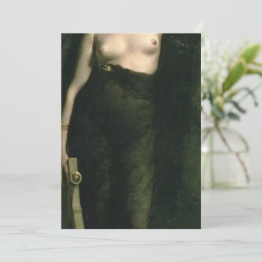 Sappho von Charles Auguste Mengin Einladung (Stehend Vorderseite)