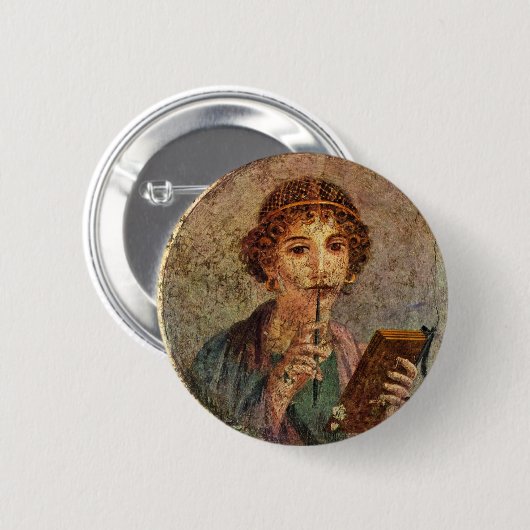 Sappho von Lesbos Button (Vorne & Hinten)