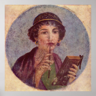 Sappho von Pompeii Poster