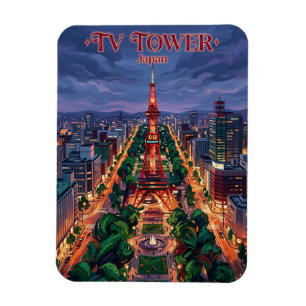Sapporo-Fernsehturm Japan Magnet