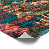 Sapporo Japan Travel Art Vintage Poster (Ecke)