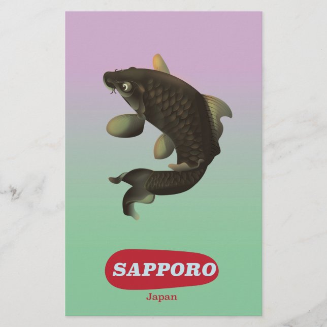 Sapporo Japan Vintages Tourismusposter (Vorderseite)