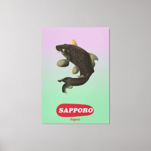 Sapporo Japan Vintages Tourismusposter Leinwanddruck