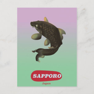 Sapporo Japan Vintages Tourismusposter Postkarte