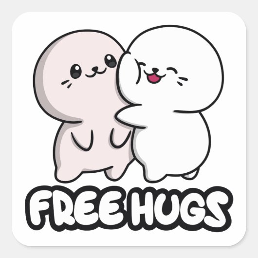 Sappys FREE HUGS Aufkleber (Vorderseite)