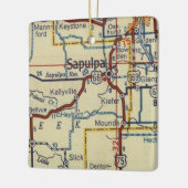 Sapulpa Oklahoma Retro Keramikornament (Links)