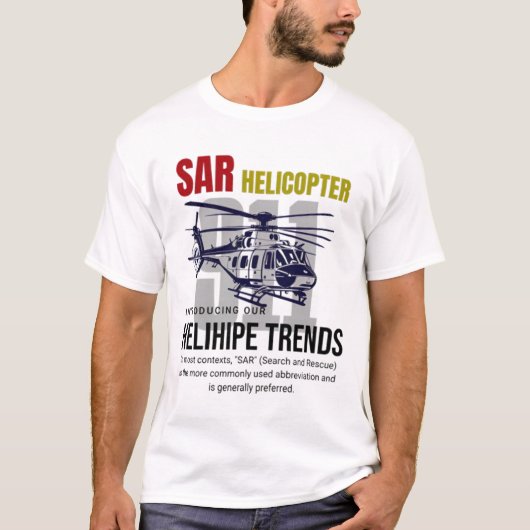 SAR Hubschrauber T-Shirt (Vorderseite)