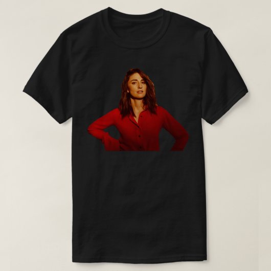 Sara Bareilles Sticker T-Shirt (Design vorne)