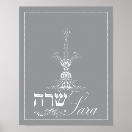 Sara Candle Art Poster (Vorne)