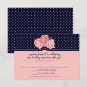 Sara Fine Response Card RSVP Karte (Vorne/Hinten)