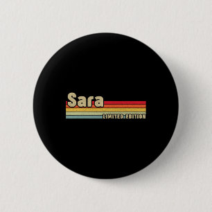 Sara Geschenk Name Personalisiert Geburtstag Lusti Button