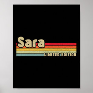 Sara Geschenk Name Personalisiert Geburtstag Lusti Poster