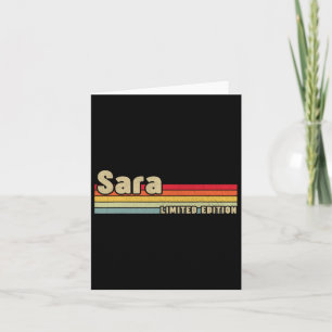 Sara Gift Name Personalisiert Geburtstag Spaß Weih Karte