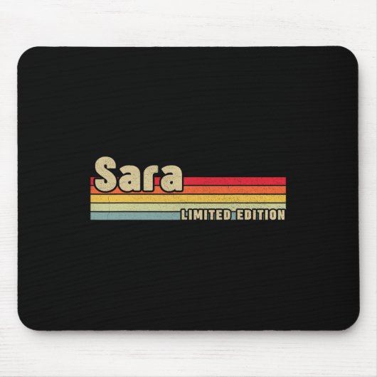 Sara Gift Name Personalisiert Geburtstag Spaß Weih Mousepad (Vorne)