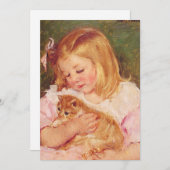 Sara Holding a Cat | Mary Cassatt (Vorne/Hinten)