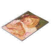 Sara Holding a Cat | Mary Cassatt Notizblock (Linke Seite)