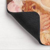 Sara Holding a Cat (von Mary Cassatt) Mousepad (Ecke)