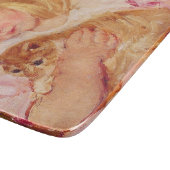 Sara Holding a Cat (von Mary Cassatt) Schneidebrett (Ecke)