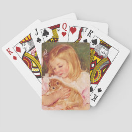 Sara Holding a Cat (von Mary Cassatt) Spielkarten