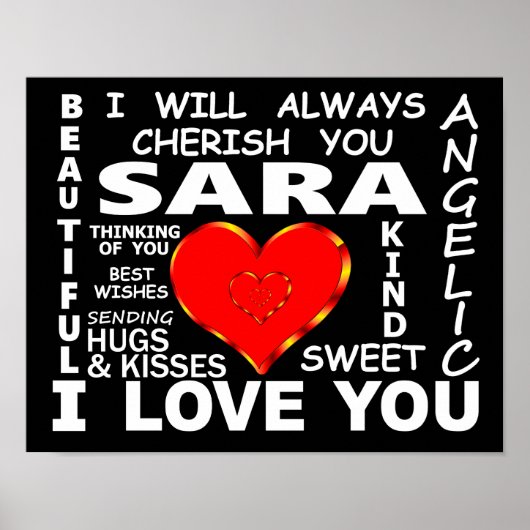 Sara I Liebe You Poster (Vorne)