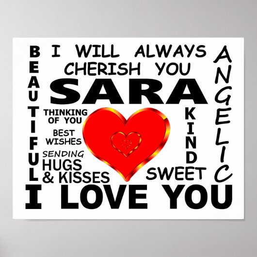 Sara I Liebe You Poster (Vorne)