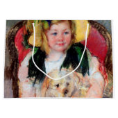 Sara mit ihrem Hund, Cassatt Große Geschenktüte (Vorderseite)